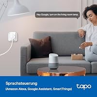 TP-Link Tapo Smart WLAN Steckdose Tapo P110 mit Energieverbrauchskontrolle, Smart Home Alexa Steckdose, funktioniert mit Alexa, Google Home, Sprachsteuerung, Fernzugriff, Kein Hub notwendig, Mini – Ansicht 5