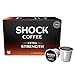 Shock Coffee Extra Strength K-Cup. The Strongest Caffeinated All Natural K-Cup, Up to 75% more Caffeine than Regular Coffee, 12 count