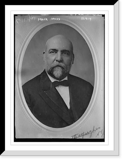 Historic Framed Print, Frank Moss, cameo portrait, 17-78" x 21-78"