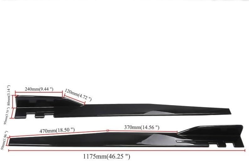 スバル インプレッサ STI GDBに適用フロント バンパー リップ スポイラー 4分割式 サイドスカート スポーティー風 カバー