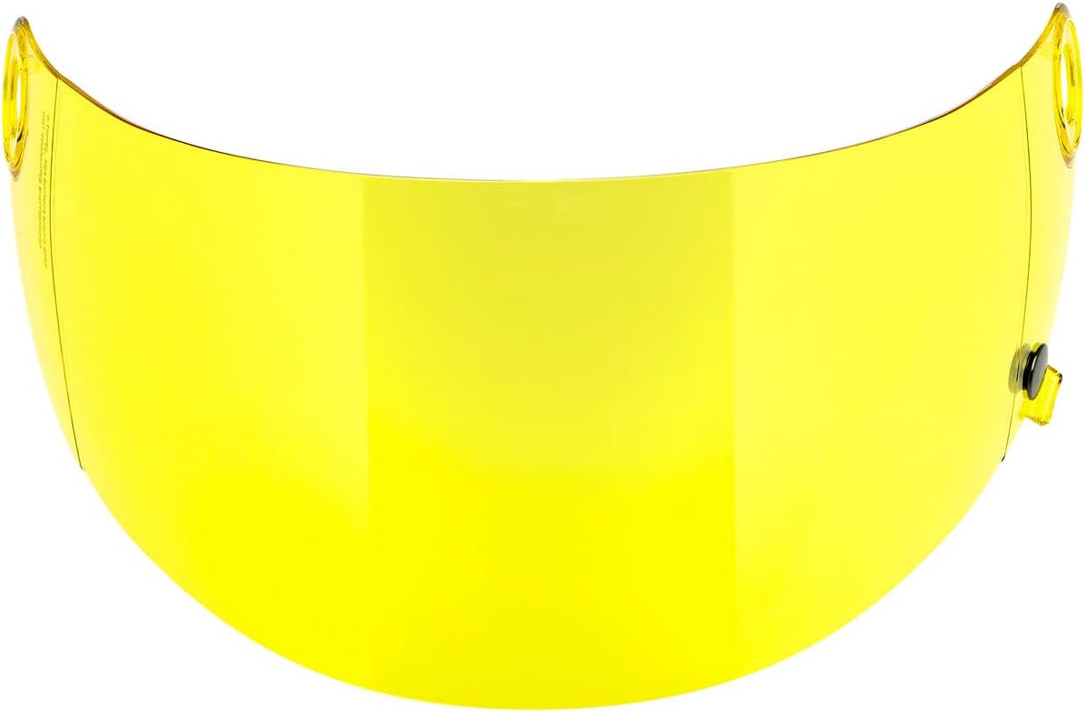 Biltwell | Gringo S Gen2 Flat Shield | Yellow | Anti-Fog | Scratch Resistant | UV/A UV/B Resistant | Motorcycle Helmet Accessory