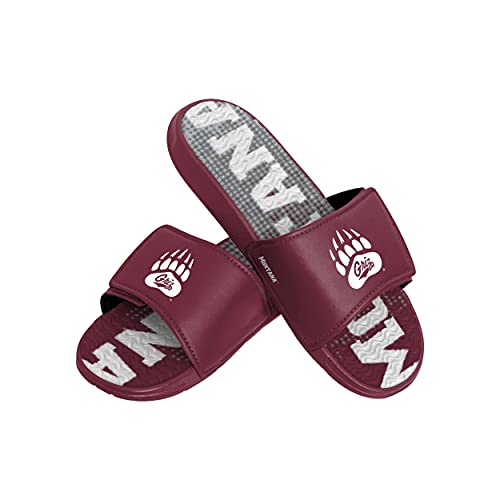 FOCO Montana Grizzlies NCAA Mens Gradient Wordmark Gel Slide - M