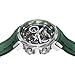 Imagen de FEICE Reloj Automático para Hombre Esqueleto Cristal de Zafiro con Correa de Caucho Verde Caja de Acero Inoxidable 46mm FM511