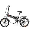SAMEBIKE Folding 20" Electric City Bike with Removable 48V 10.4AH Lithium Battery, Folding Electric Bicycle Commuter Ebike with 7 Speed Shifter Electric Bicycle for Adults, Quick Delivery #1
