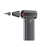 Mini Turbo Snow Blower for Car – 2026 Upgrade LED Electric Snow Removal Tool with 3-Speed Adjustable Modes, Handheld Portable Design for Winter Snow & Dust Cleaning (Black)