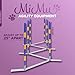 MiMu Dog Agility Equipment - Agility Set Dog Weaving Poles Dog Obstacle Course, Training Equipment, Competition Grade