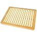 Bamboo Wood Bathroom Bath Mat - Heavy Duty Natural or Shower Floor Foot Platform Rug with Elevated Design for Water Evaporation and Non Slip Rubber Feet for Indoor Outdoor Use - SereneLife SLFBMT10
