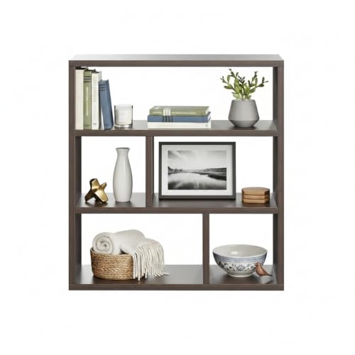 Image of FURNEASER Wall Shelves for Living Room, Hanging Decoration & Corner Display Shelf, Modern & Stylish Bookcase Bookshelf for Home Office Wall Decoration (EN1)