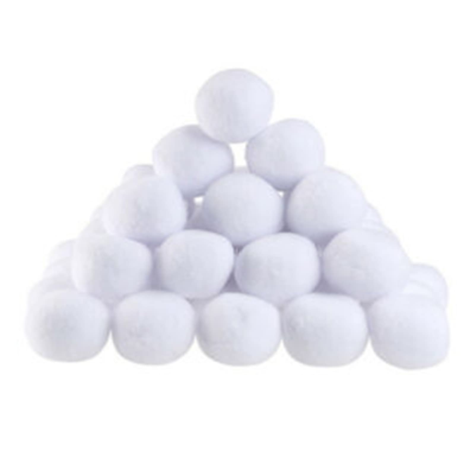 Irovami 100Pcs 70mm Simulation Snowballs Indoor Snowball Fight Game Home Decor