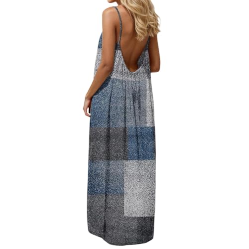 Robe sans manches dos nu coupe ample et décontractée - 4
