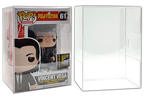 MALKO Funko Pop Hard Case Protector | Sturdy 1 MM Thick Recyclable Plastic | Side Loading Premium Pop Protector Compatible with Funko Pop! 4 inch Figures | 5 Pack