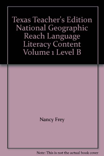 Texas Teacher's Edition National Geographic Rea... 0736274375 Book Cover