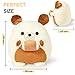 shownicer Plüschtier Bulldogge Hund Kuscheltier Mit Rugby Stofftier Kawaii Hund Plüsch Kissen Spielzeug Hund Wurfkissen Geschenk für Kinder Jungen 3+ Jahre (Hund & Rugby, 30cm)