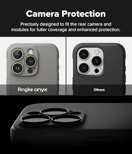 Image of Ringke Onyx Compatible with iPhone 15 Pro Case Cover Rugged Flexible Durable Anti-Slip TPU Protection Shockproof iPhone 15 Pro Back Cover - Gray