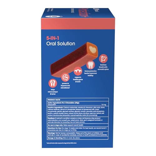 Image of Ark Naturals Protection+ Brushless Toothpaste - Small Breeds, 35oz Bag - Dog Dental Chew with Toothpaste Center - Prevent Plaque & Tartar and Freshen Breath with Dental Chews for Dogs