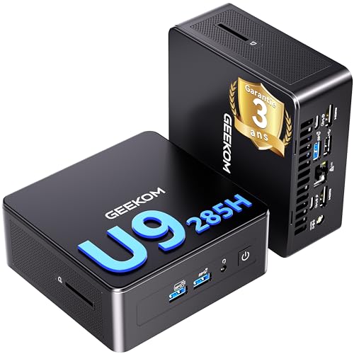 GEEKOM IT15 Mini PC IA Le Plus Puissant avec Intel Core Ultra 9 285H (15e Gén) | 32Go DDR5 & 2To...