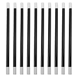 20pcs Plastic Magician Show Prop Wand - Black and White Spell Casting Sticks for Stage Performances, Kids and Adults