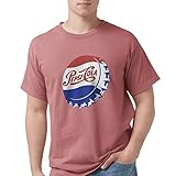 CafePress Pepsi Bottle Cap Mens Comfort Colors Shirt Crimson Red