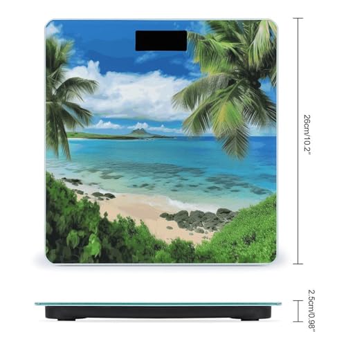 Báscula Digital de Baño con Pantalla LED y Vidrio Templado miniatura 2