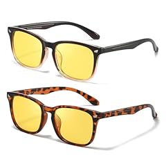 A07 Leopard+fadebrown/ Yellow Night Vision Glasses