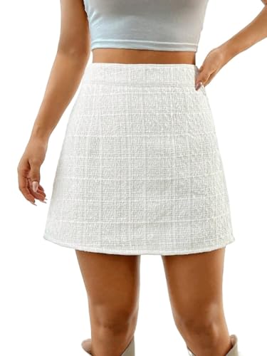 Jupe courte droite noire avec zip au dos pour femmes style clubwear