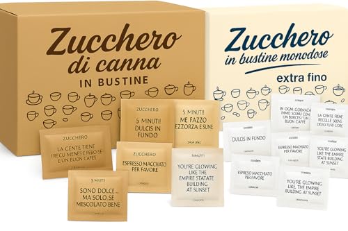 150 Bustine Zucchero di Canna da 5 GR