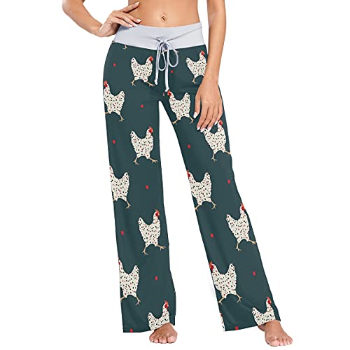 Vvfelixl Women's Pajama Pants Rooster Hens Sleepwear Lounge Pajama Bottoms Polka Dot Xs #TOP23