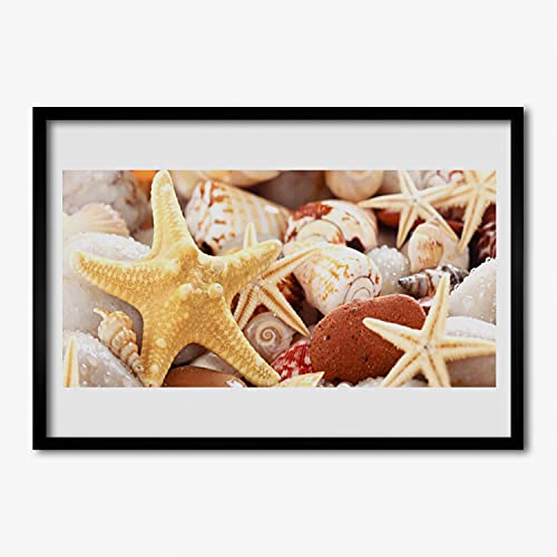 Image murale salon de qualité supérieure cadre MDF Starfish Tulup