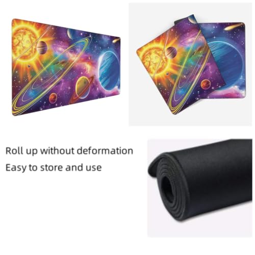 Gaming mouse pad impermeable de 80x30 cm con diseño vistoso para setup moderno 5