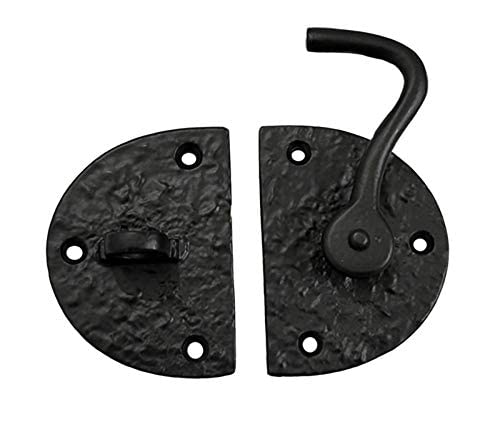 Adonai Hardware "Pharez Black Antique Iron Gate Latch/Cabin Hook (1, Matte Black Powder Coated) (B08W2D58MZ) Amazon Price History, Amazon Price Tracker