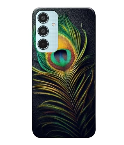 Image of Peacock Feather Mor Pankh Printed Hard Back Case Cover Compatible for Samsung Galaxy M35 5G | Samsung M35 5G (Multicolor) - D1671