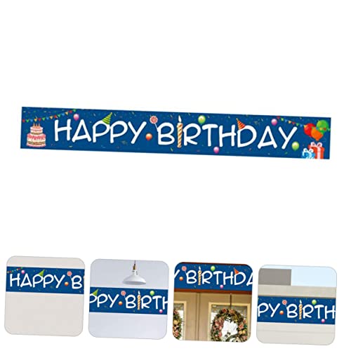 jojofuny 2 Peças Bandeira De Aniversário Bandeira De Festa De Aniversário Acessórios Para Festa Deco