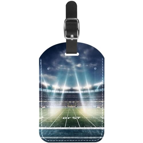VTGHDEEQ Luggage Tag,Bag Tags for Luggage,Travel Suitcase Tags,American Football Soccer Stadium,1-Pc, 4.5x2.8 in, J4oh5kkgbgmw, Yw1x7lvvcict