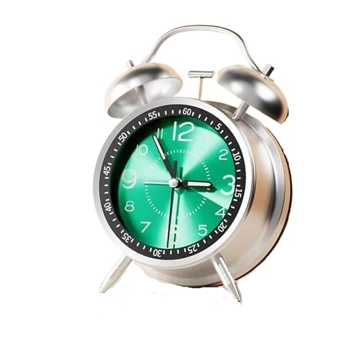 4.5�C���` �c�C���x�� �剹�ʖڊo�܂����v ���^���t���[�� 3D�_�C���� �o�b�N���C�g�t�� �f�X�N�e�[�u�� �ڊo�܂����v �ƒ�p(Green)