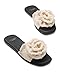 kate spade new york Women's Fashion Flat Sandal, Cream/Black, 7.5