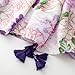 WaJuemy Travel Boho Scarf for Women Casual Lightweight Pashmina Scarves Fashion Multicolor Shawl Wraps with Fringed Beads (06 Purple/Pink Floral)