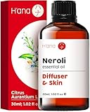 H'ana Neroli Essential Oil (1 Fl Oz) Inufuse a Sweet Floral Scent for Skin Care, Aromatherapy, Soap Making, Candle Making, DIYs and More