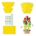 30 trampas amarillas adhesivas, trampas para moscas y moscas, para plantas de interior, pegatinas para atrapar moscas, pegatinas amarillas adhesivas, trampas para moscas, trampas para insectos