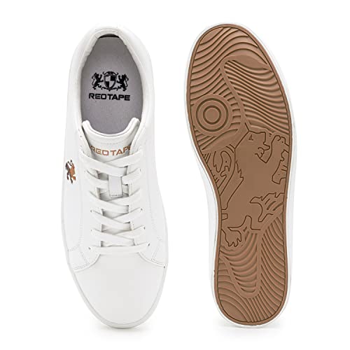 Image of Red Tape Men's Low-Top Casual Sneakers- Lace-Up Sneakers