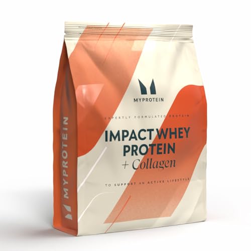 Myprotein Impact Whey Protein + Collagen | 20g Protein with 10g Collagen Peptides & Vitamin C | Low Calorie Low Fat Protein Powder for Muscle & Daily Support (30 Servings Unflavoured)