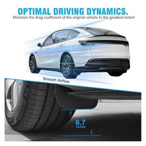 Garde-boue en TPE premium pour Tesla Model Y design aérodynamique - 6