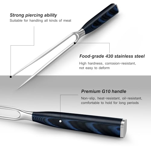 Set cuchillos para BBQ FINTISO de acero inoxidable miniatura 5
