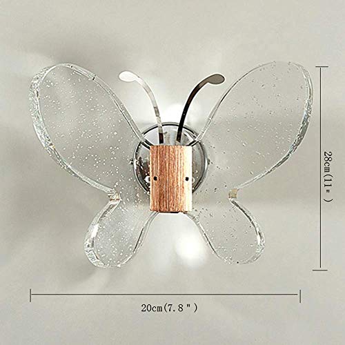 Lampe murale papillon cristal lumière blanche pour cocon - 3