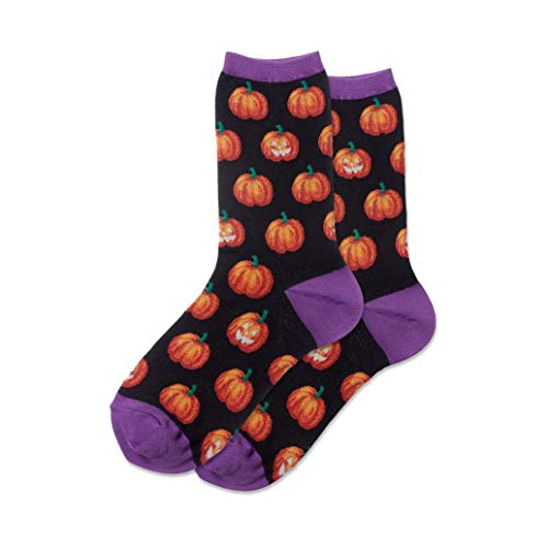 Hotsox Glow In The Dark Pumpkins Socks 1 Pair