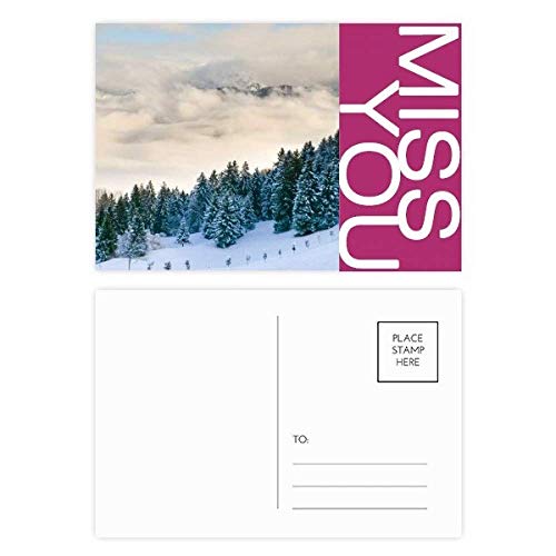 Cartes postales sciences forestières et neige DIYthinker 20pcs