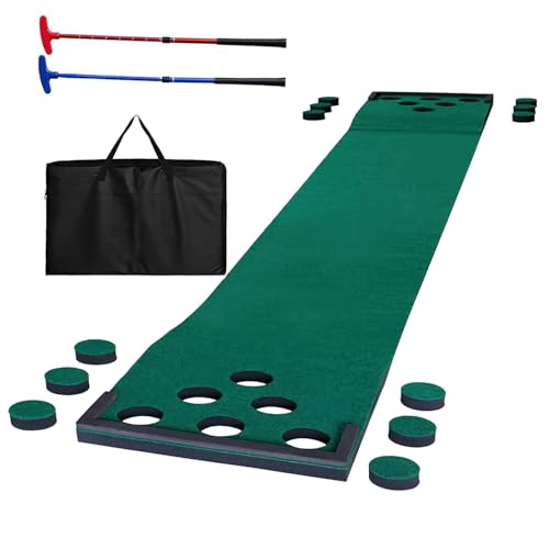 Jeu amusant pour réunions de famille avec le tapis de putting de golf