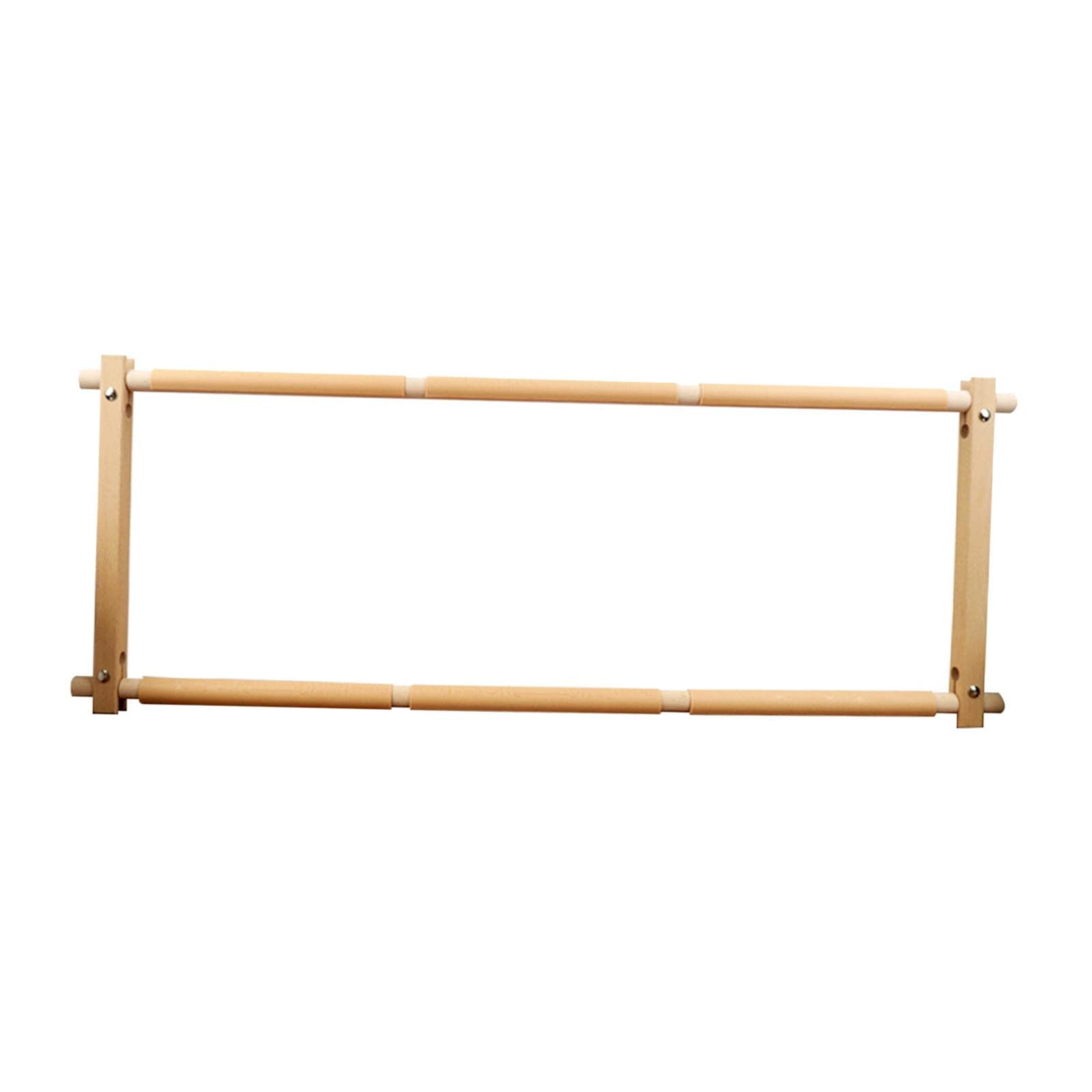 Marco de Bordado Cuadrado Marco Bastidor Soporte Pinza Bordado Tela Madera Pulida con Clips Plásticos para Tensar Desmontable con Tornillos Adecuado