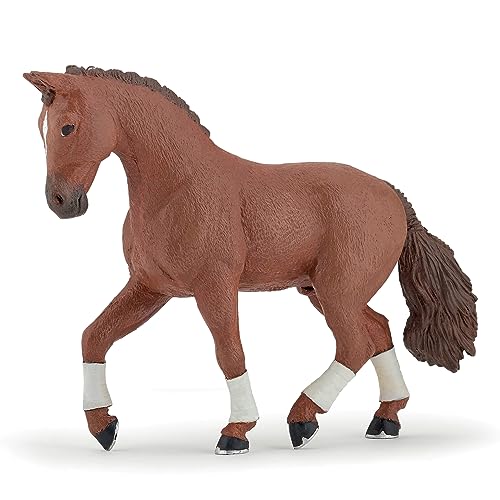 Papo - Realistische Hannoveraner Fuchs-Figur - 3 Jahre + - Kollektion Pferde - Kreativspiel Reiterwelt - Geschenkidee Spielzeug für Mädchen und Jungen