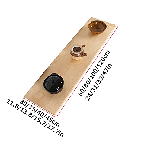 Table pliante murale en pin vernis : table rabattable pour petit espace - 3