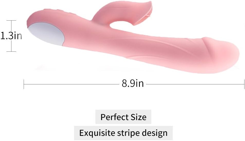 Vibrator Anal Dildo for Women G Spot Rabbit Vibrators Rose Toy Bullet Adult Sex Toys for Women Wand Massager Clitoral Stimulator Dildos for Couple with 7 Vibration Modes for Body and Couples (Pink)